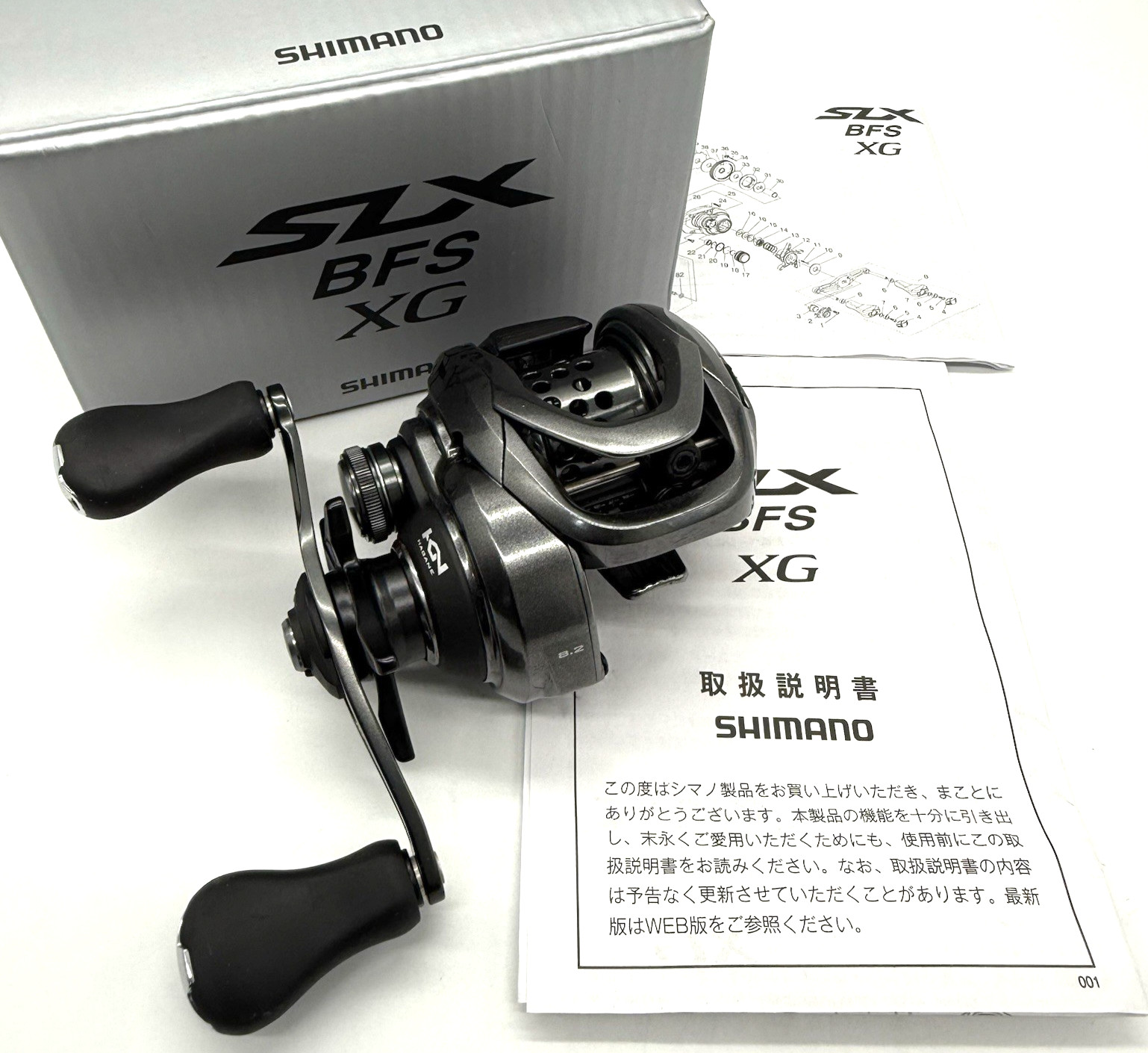 SHIMANO 25 SLX BFS XG Right Handed Bait Casting Reel In Box Ship From JPN „MINT“