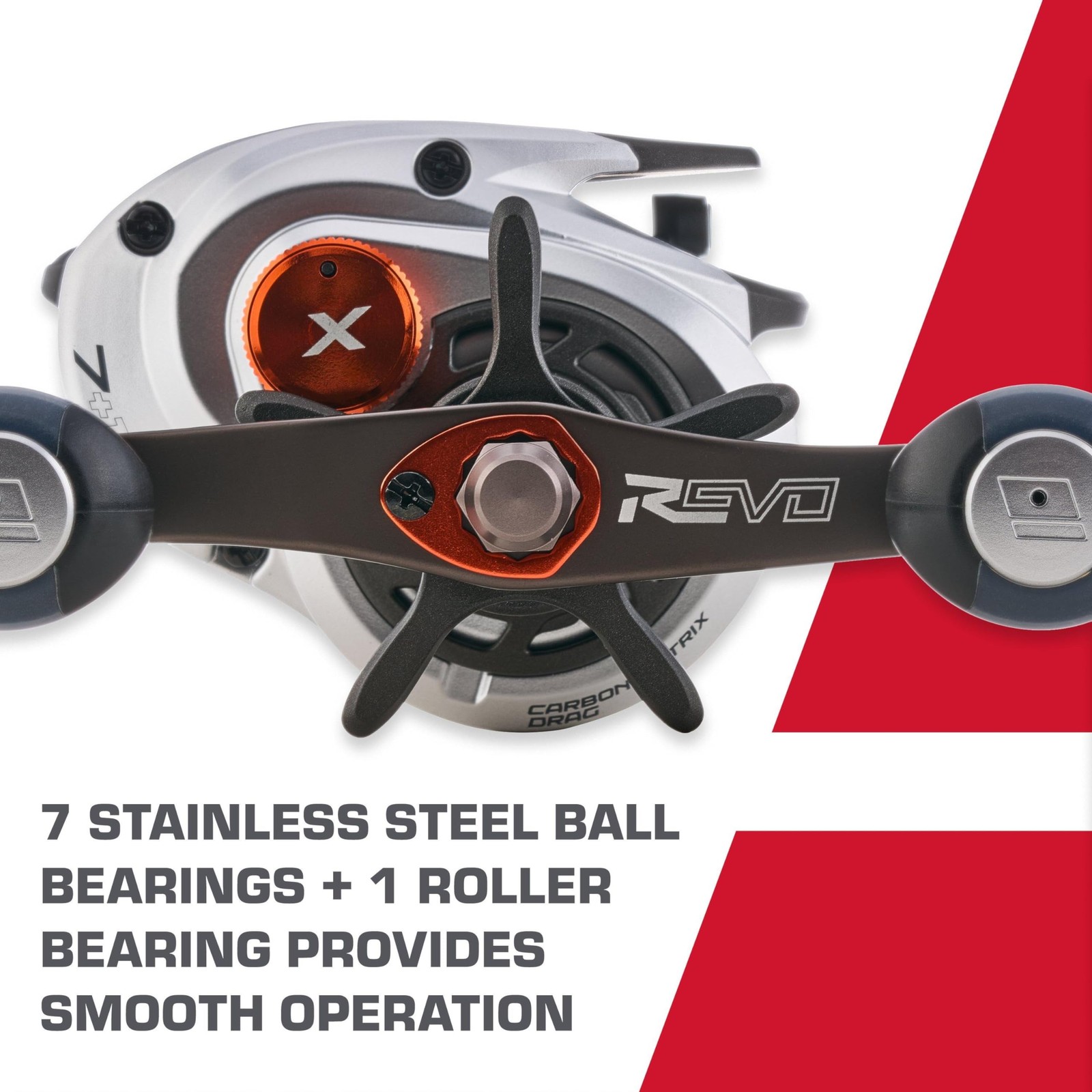 Abu Garcia Revo 5 X Fishing Reel Lightweight C6 Carbon 20Lb Drag 6.7 1 Ratio