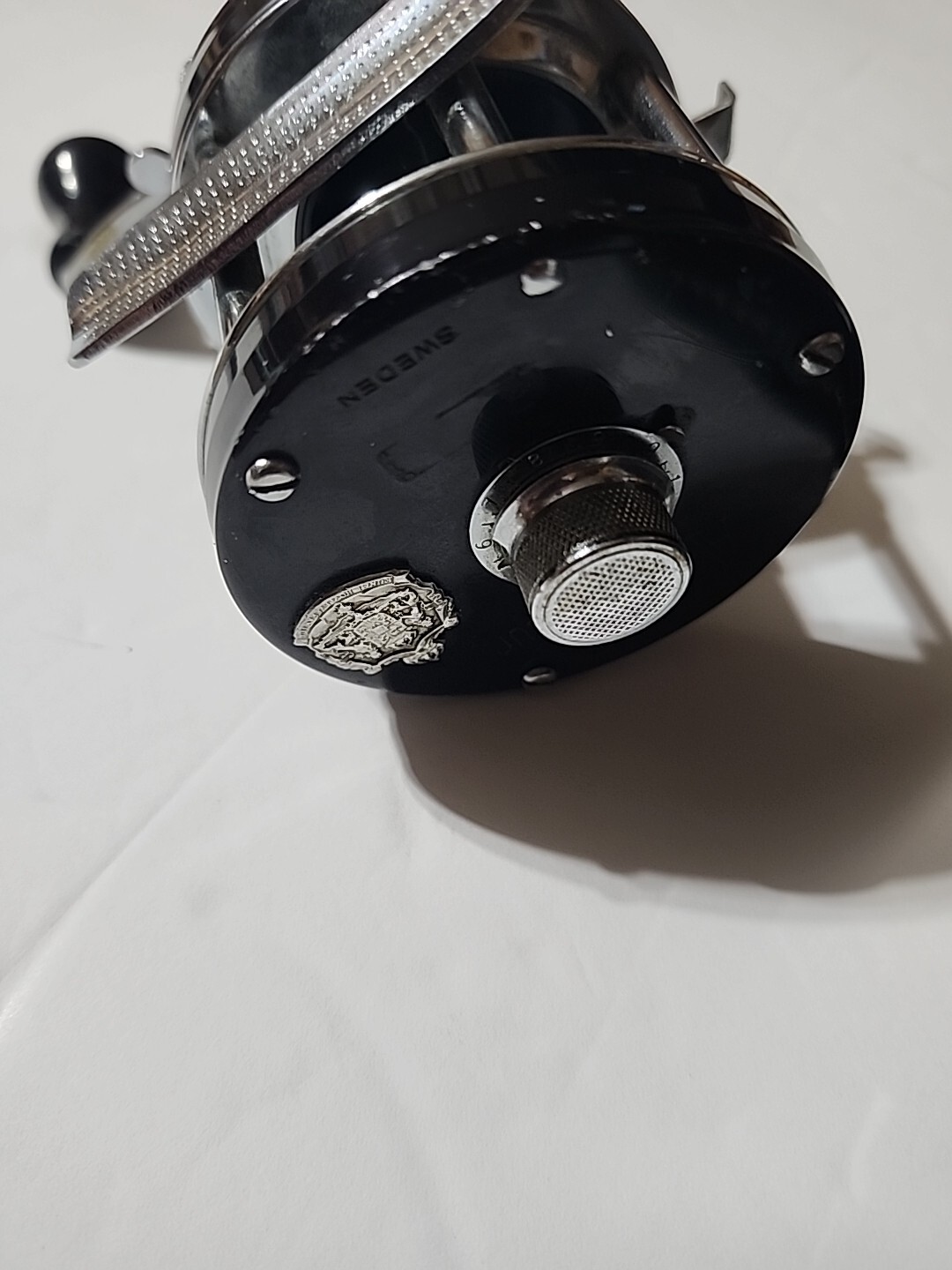 Vintage Abu Garcia AMBASSADEUR Black Left Hand Sweden Power Speed