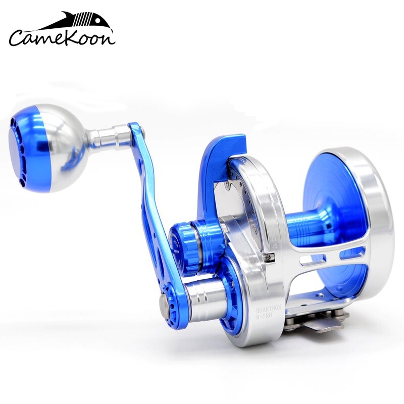 CAMEKOON Overhead Offshore Saltwater Fishing Powerful Trolling Reel 9+2 Bearings