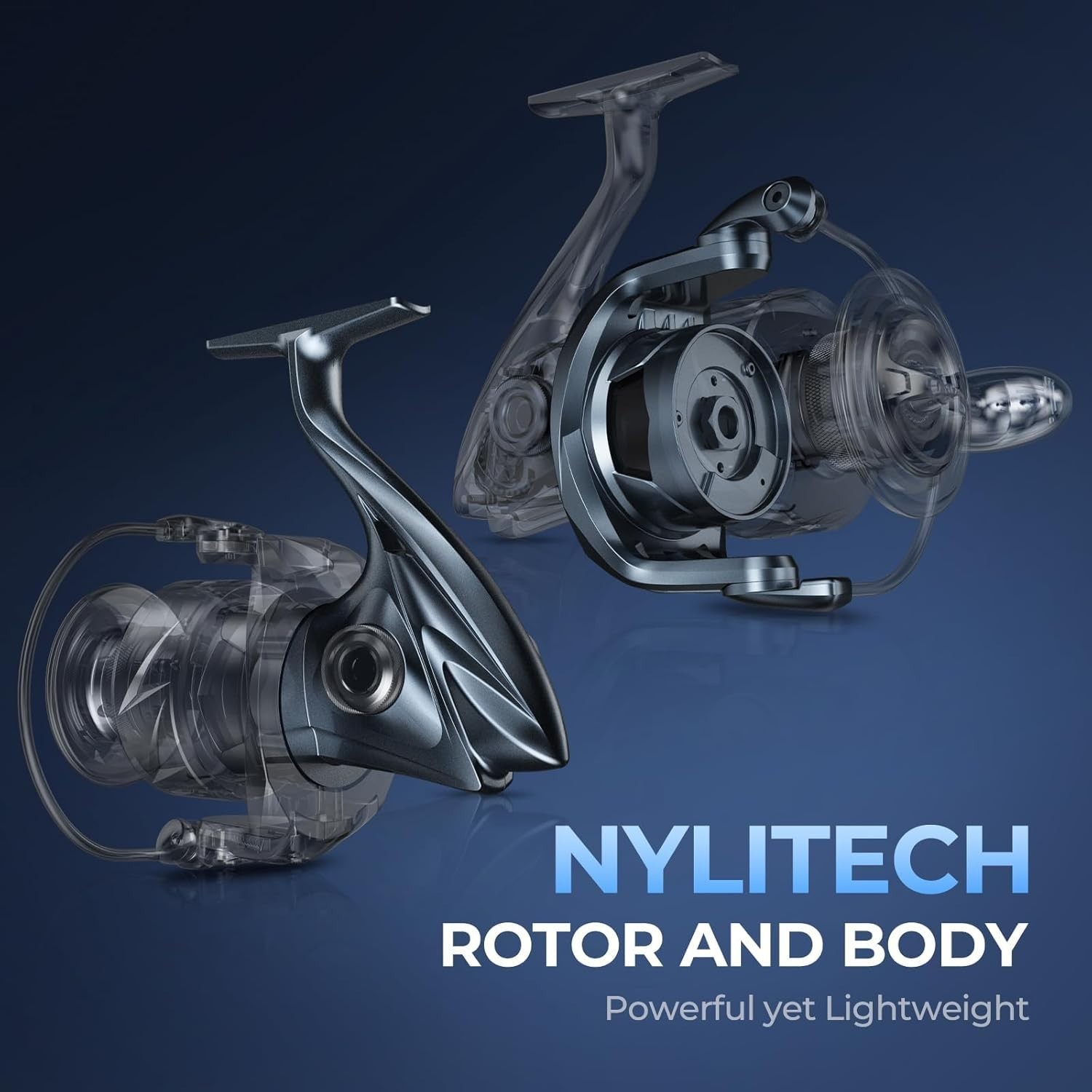 ReKon Saltwater Fishing Reel – 55LB Drag, Water Resistant, Fast Retrieve