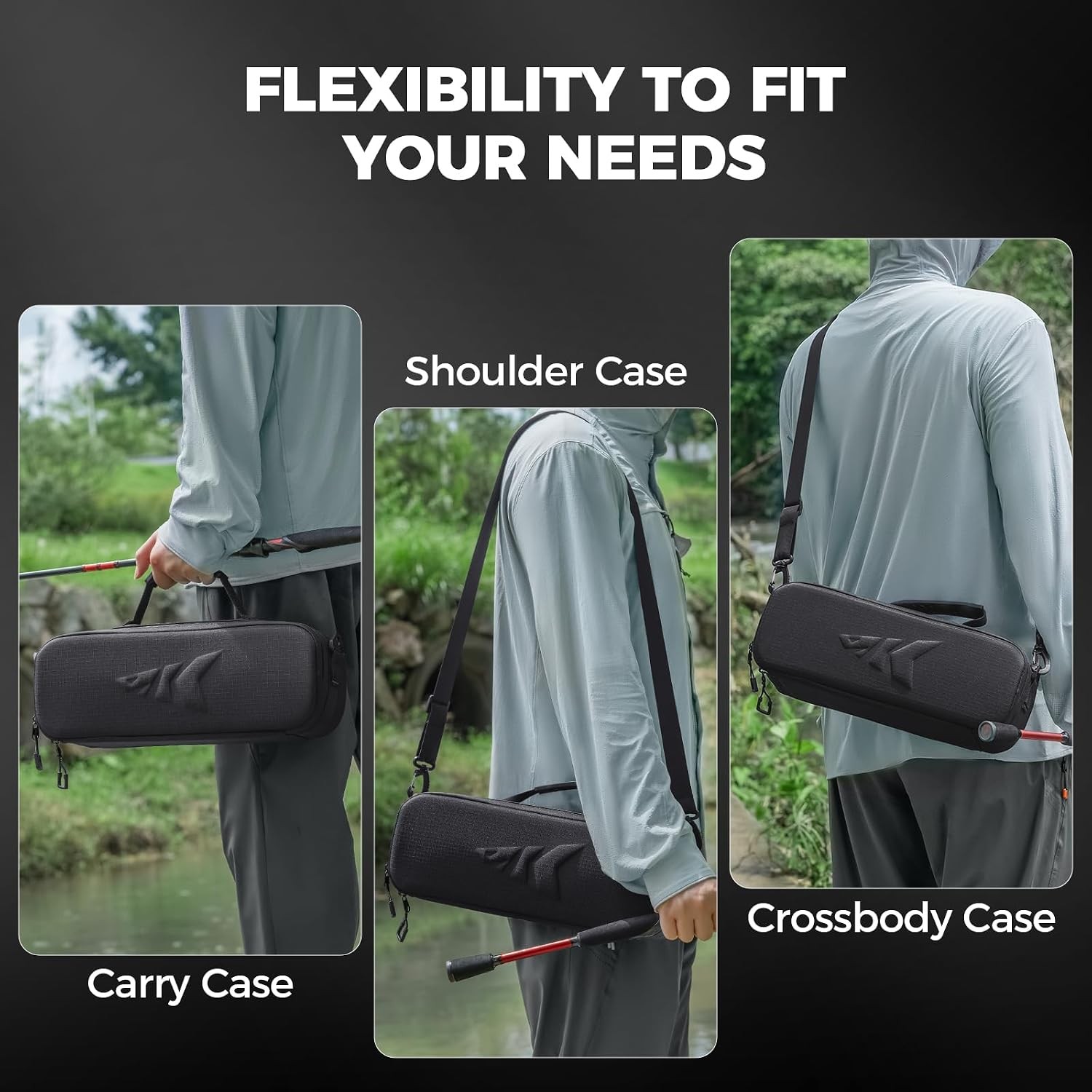 Fishing Reel Case Medium & Large, Customize Storage, Shockproof Internal Divider