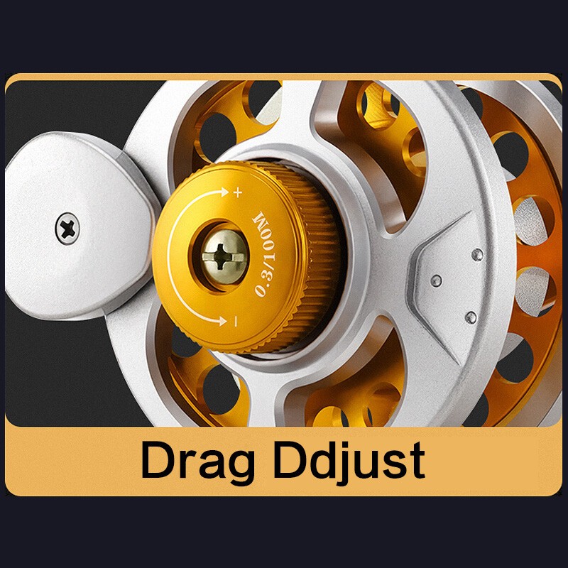 Front Reel 4:1 Gear Ratio Auto Flat Cable 4 Ball Bearings Lure Fishing Fly Reel