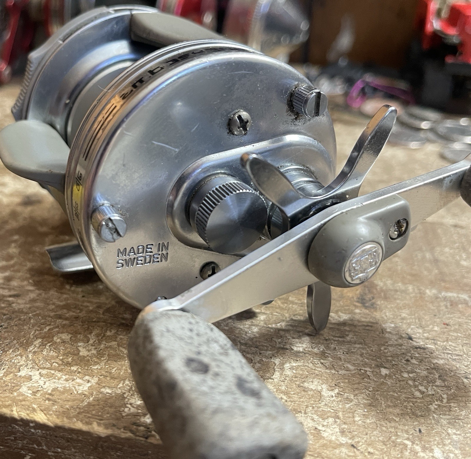 Abu Garcia Ambassador 5600 C4 Vintage Bait Casting Reel. Used Good Condition