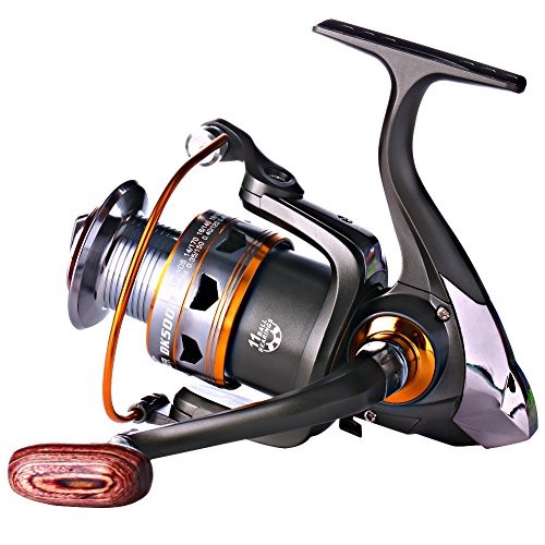 Sougayilang Spinning Fishing Reels with Left/Right Interchangeable Collapsible