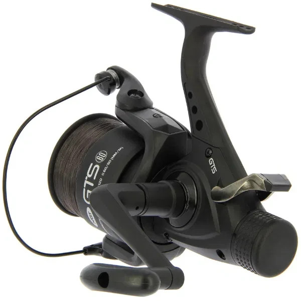 3 x NGT Carp Fishing Reel GTS 60 Bait Runner Freespool with 15lb Line Matt Black