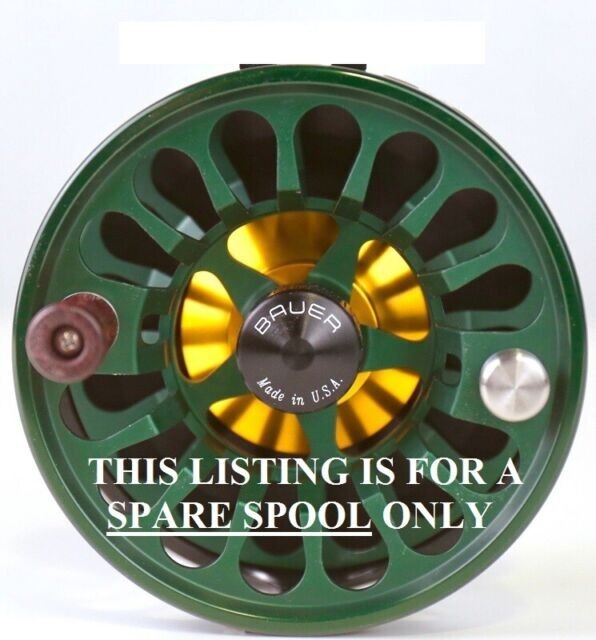 BAUER RX-2 SPARE SPOOL IN GREEN FOR 4-6 WEIGHT LINES – NEW