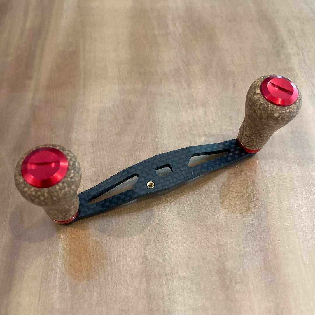 Daiwa Abu Garcia Bait Reel Carbon Handle Offset Custom Cork Knob Red 95mm