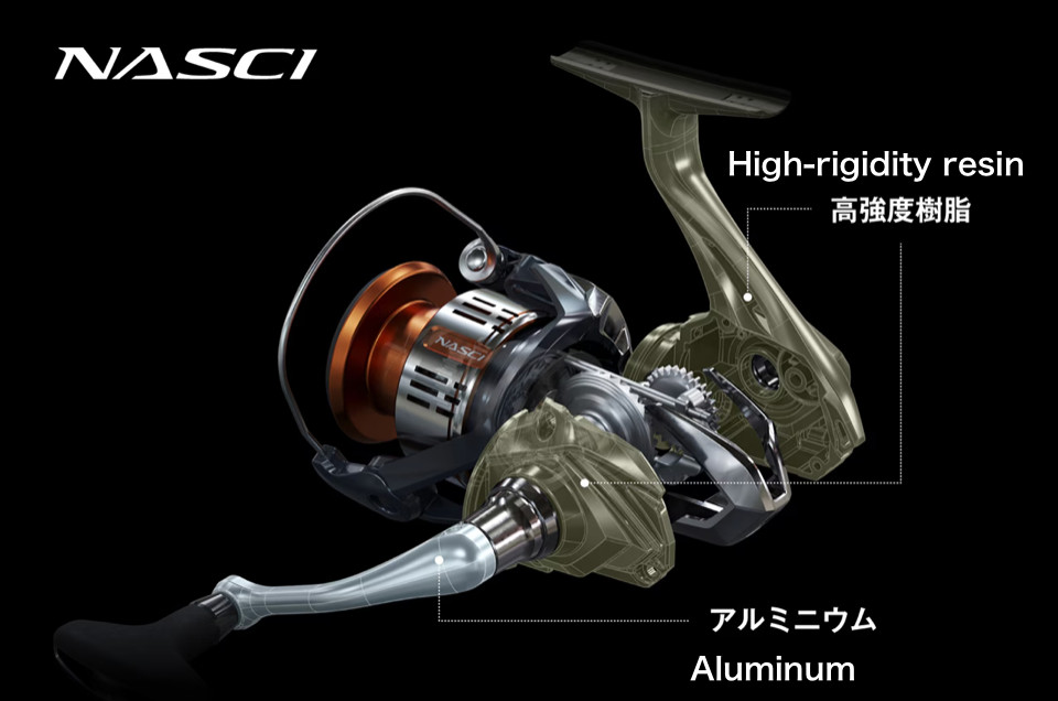 New Shimano 26 NASCI C2000S Spinning Reel NEW from Japan w/ Box and Paper