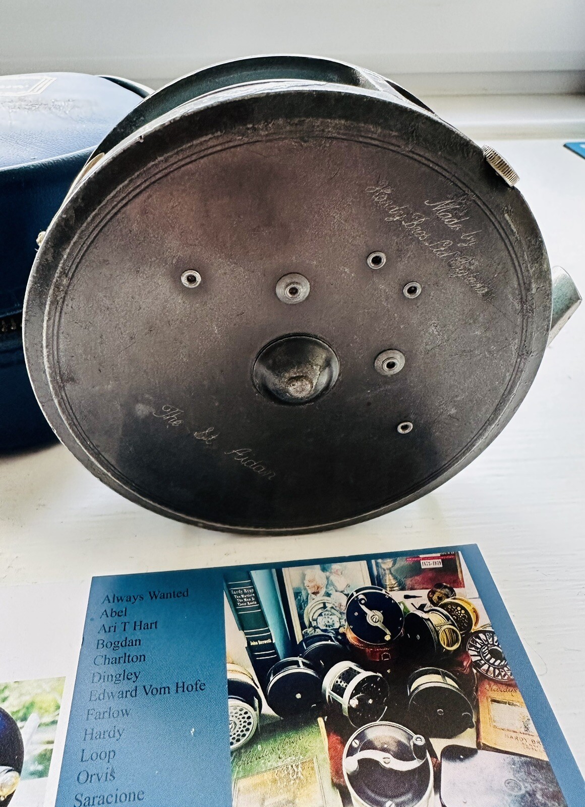 Vintage Hardy St Aidan 3 3/4 Inch Fly Reel with DT 6 Floating Line & Case