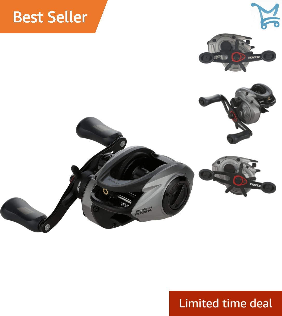 Max X Low Profile Baitcast Reel Aluminum Lightweight Left Hand Magtrax