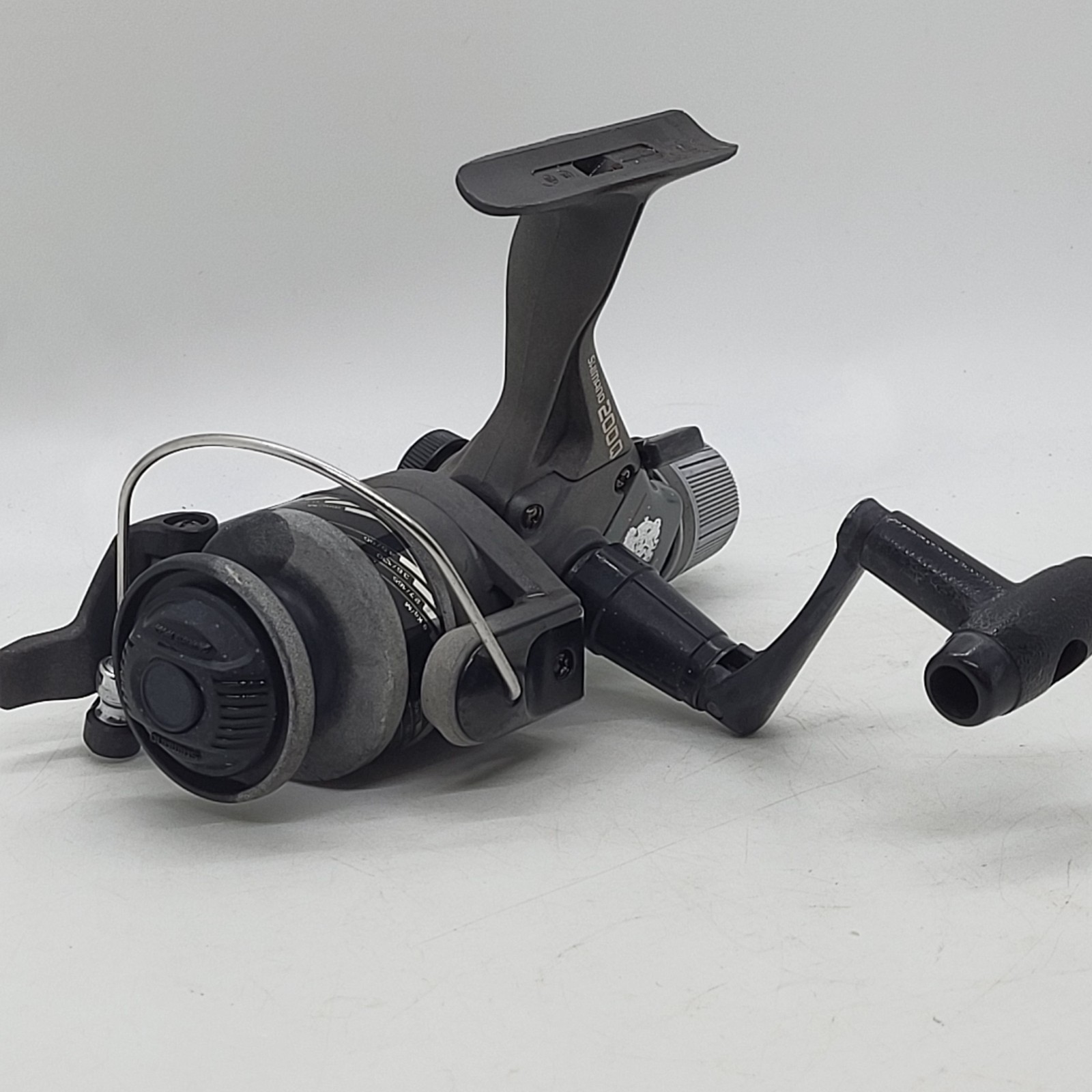 Shimano AX 200Q Graphite Spinning Reel Rear Drag Bio Grip Ball Bearing, VG+ Cond