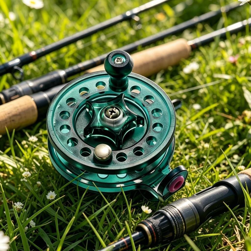 Mini Ice Fishing Reels Lightweight Rock/Fly Fishing Reel Fishing Wheel Black