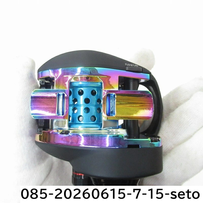 G-nius Project Aurora K.T.F Finesse 8.1 Tackle Reel Multi-Color Used