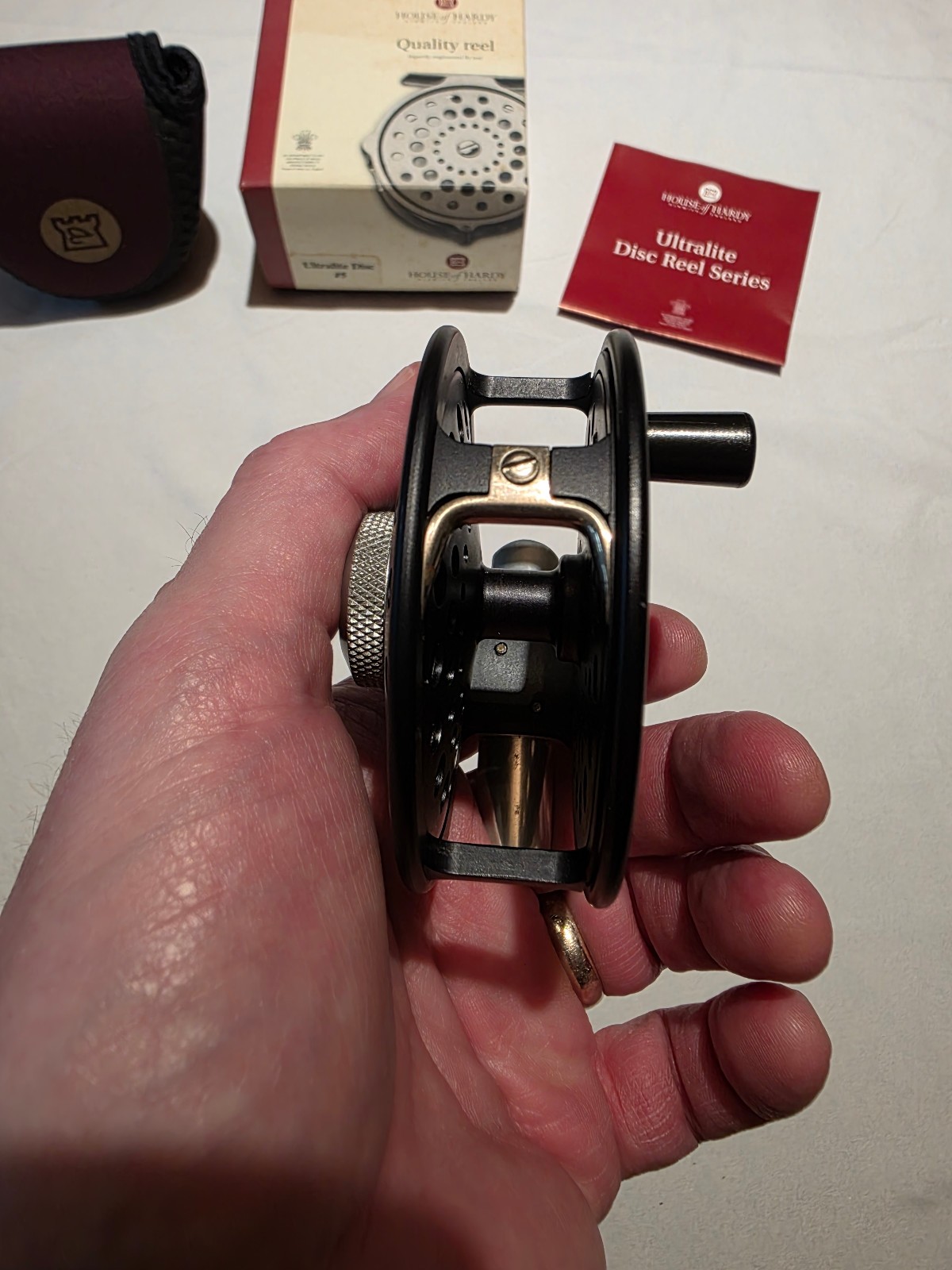 Hardy ULTRALITE DISC #5 Fly Reel, 3″ 3/4/5 wt, House of HARDY England, Excellent