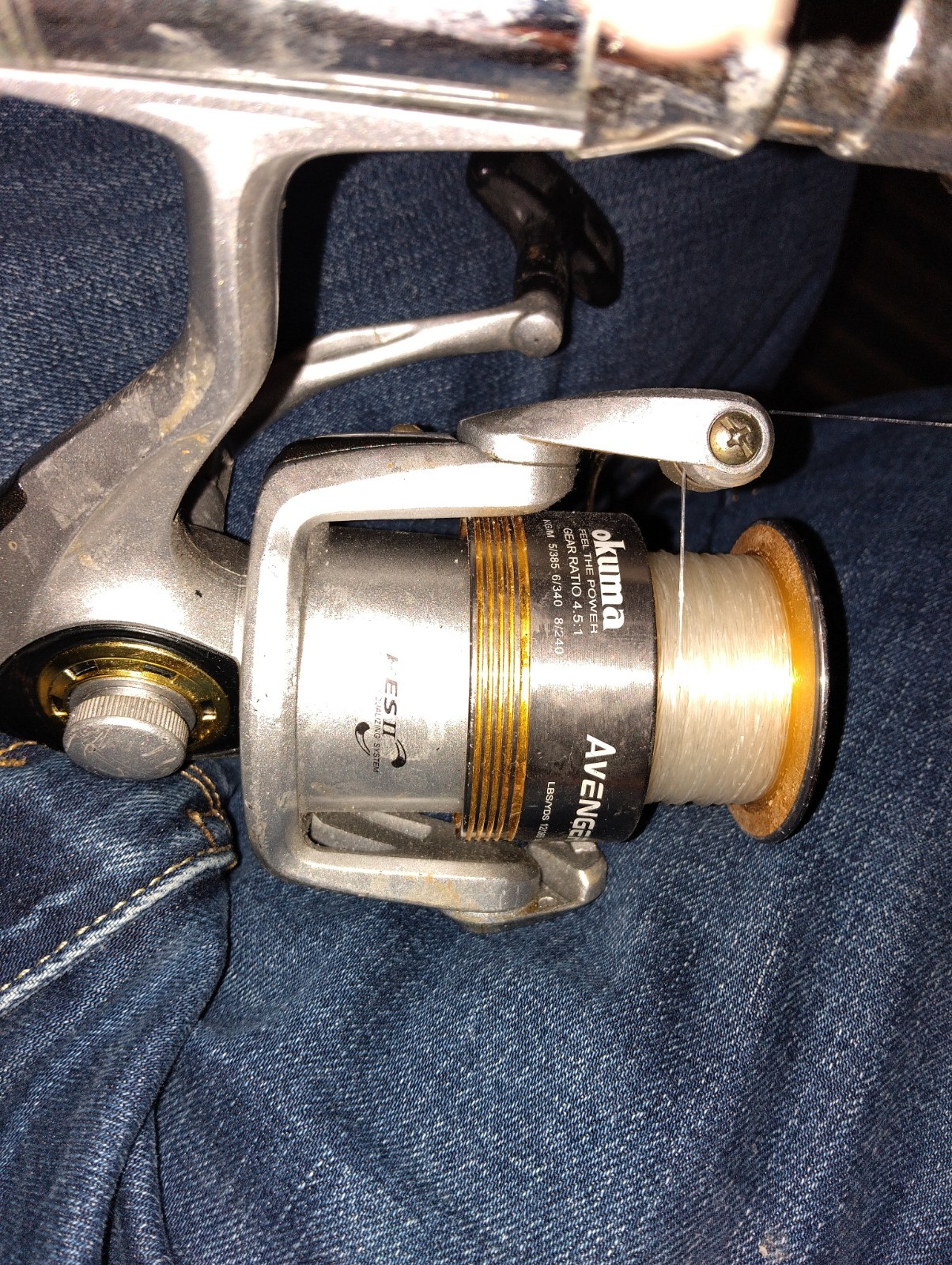 Okuma Avenger AV-55b Size 55 Spinning Reel 5.0:1 15lb Anti-Reverse