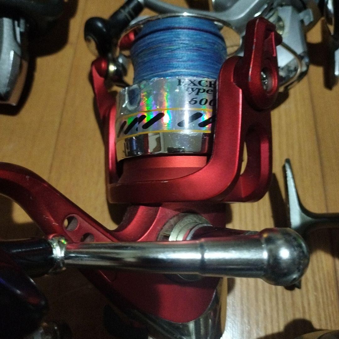 Spinning Reel 12-Piece Set Multi-color Black Red Blue Silver Purple