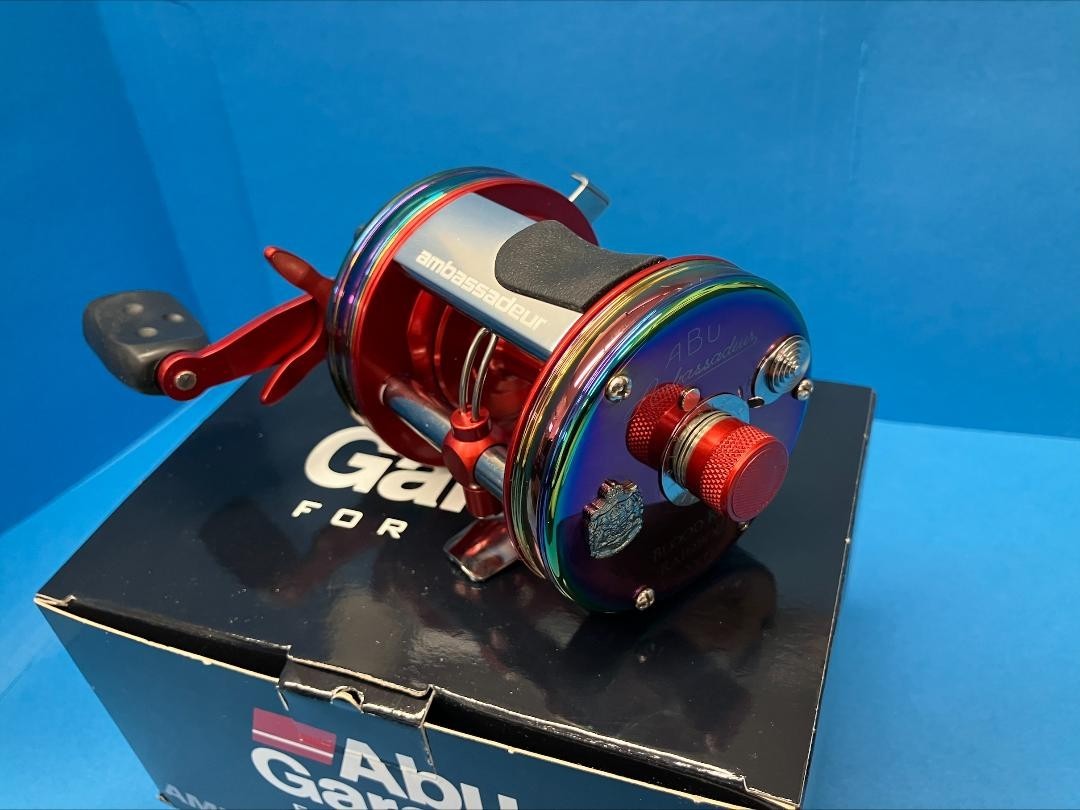 Abu Garcia AMBASSADEUR 6500 CS Rainbow BLOOD RED MM PRO ROCKET SPECIAL NEW!!!