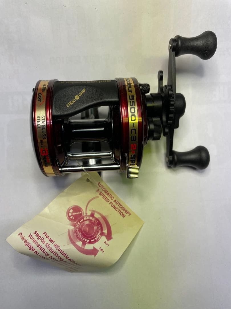 Abu Garcia Ambassador 5500-C3 2 Speed Reels Unused Made in Sweden