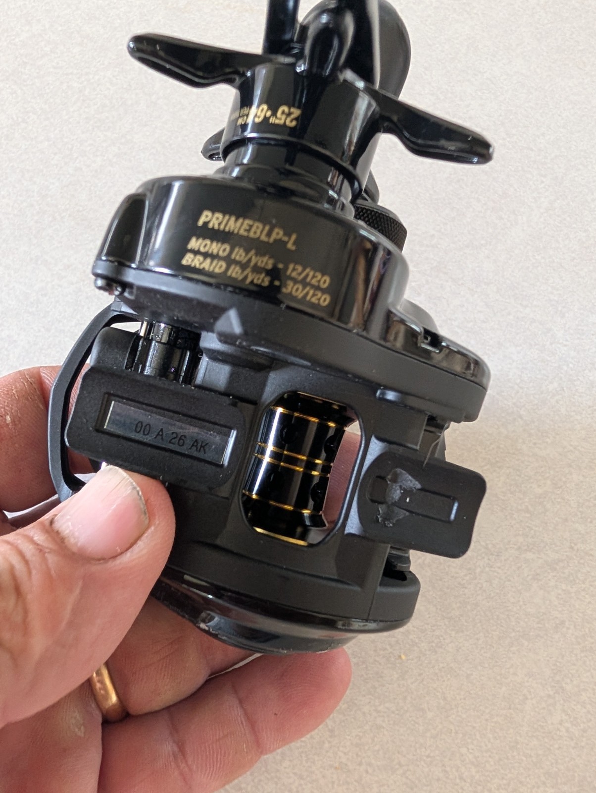 Abu Garcia Prime 21 Black Left Hand Low Profile Baitcasting Reel. PRIMEBLP-L