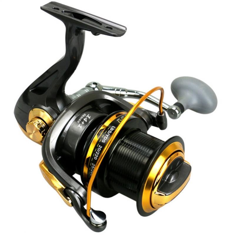 11000 Series 14+1BB Spinning Fishing Reel Saltwater Left / Right Hand 55LB Drag