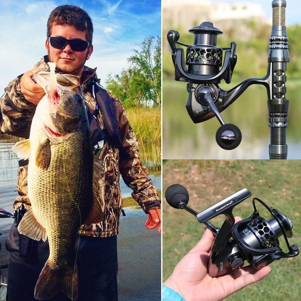 Lightweight Aluminum Spinning Fishing Reel 13+1BB Ultra Smooth Auto Anti-Reverse