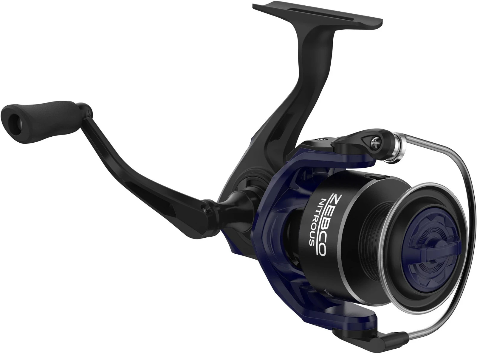 ZEBCO NITROUS Spinning Reel 5.2:1 Gear Ratio 9 bb Aluminum Spool Graphite frame