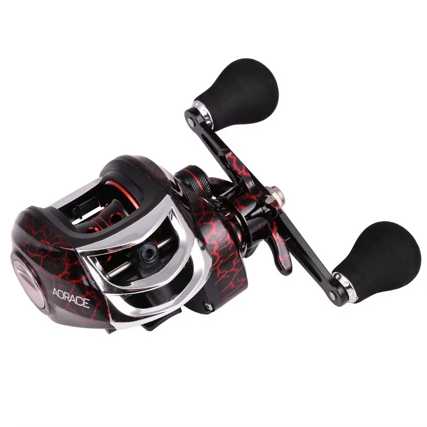 Fishing Baitcasting Reel All Metal Spool 18+1BB 10Kg/22Lb Max Drag Speed Ratio 7