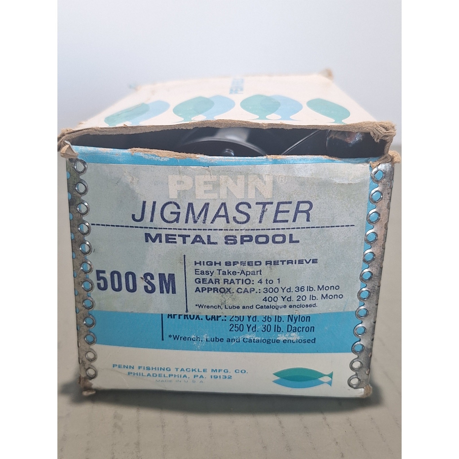 Penn Jigmaster 500SM Fishing Reel Metal Spool NOS CIB w/ Box Papers USA- LOOK!