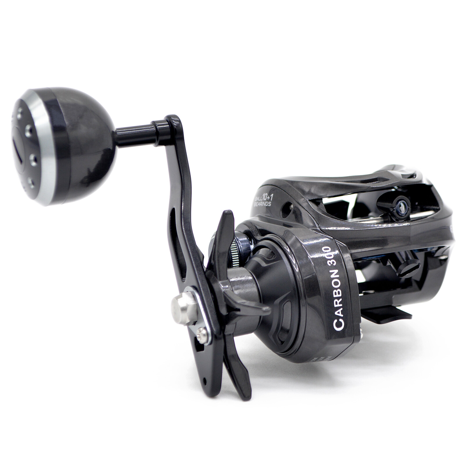 CAMEKOON Size 300 Baitcaster Fishing Reels Carbon Frame 8 Button Magnetic Brakes