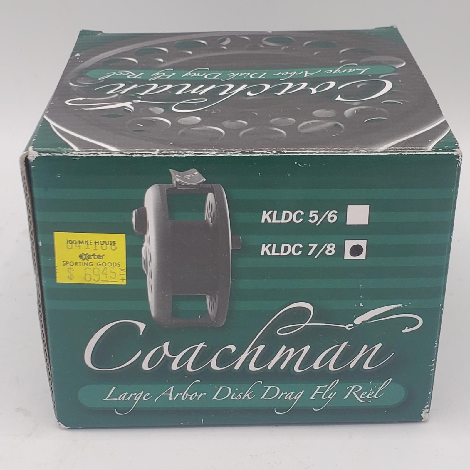 Coachman Large Arbor Disk Drag 78 KLDC 7/8 Fly Reel – Fishing – New, Open Box