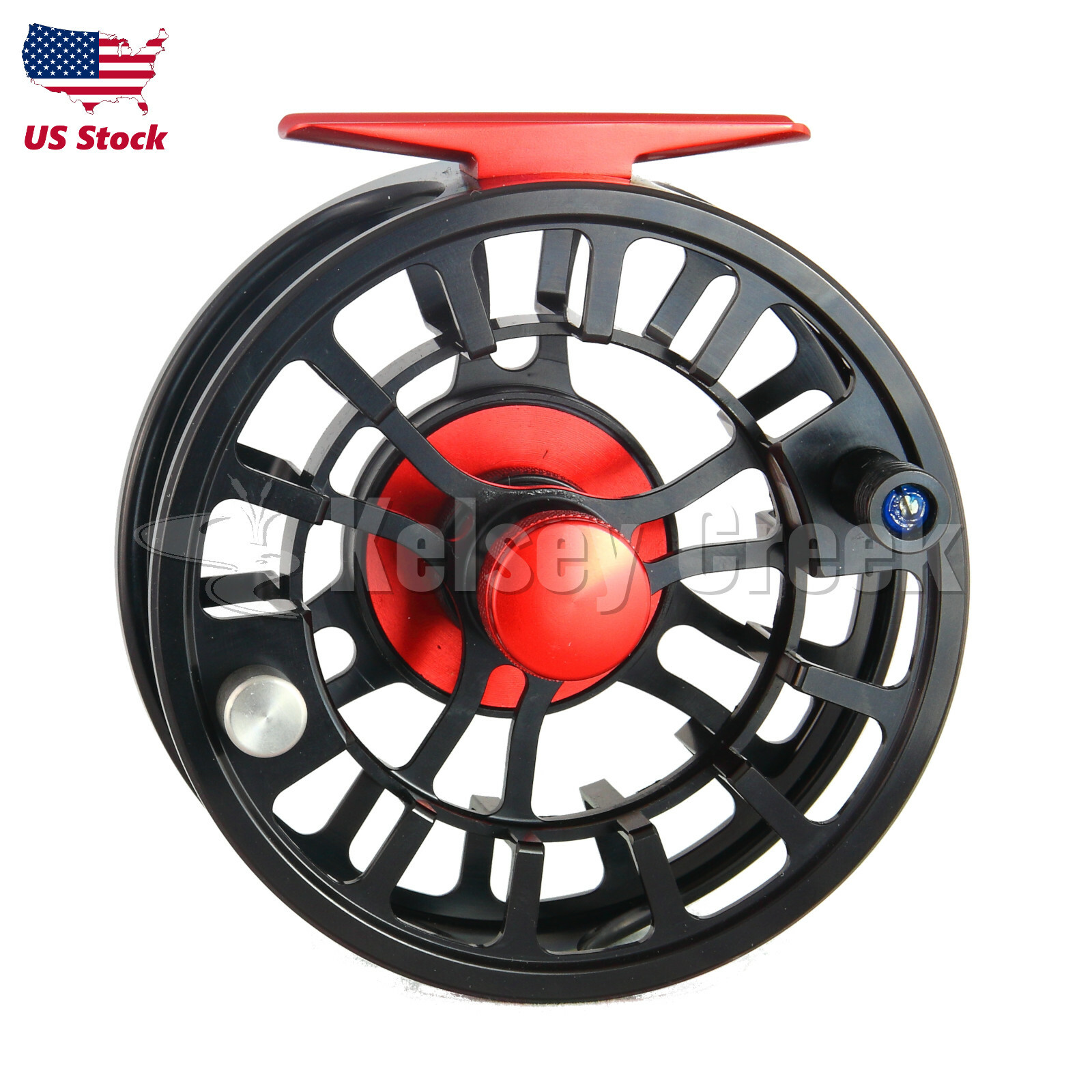 Maxcatch NVC Fly Reel, 5/6/7/8wt, Wide Arbor Large Capacity CNC-Machined