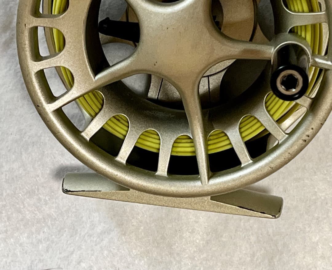 WaterWorks Lamson Liquid 3+ Fly Reel w/Line Pouch Used DT4 Free Ship Japan