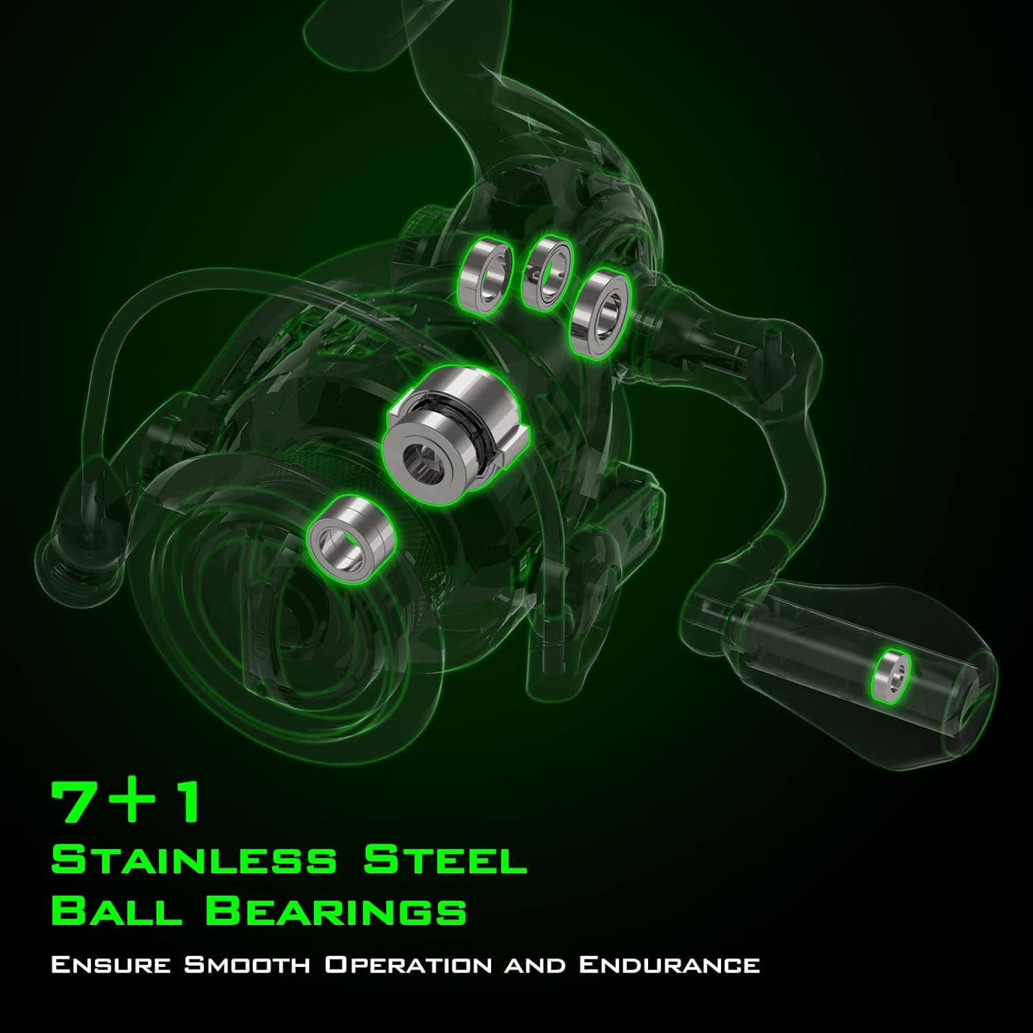 Zephyr Spinning Reels – 7+1/6+1 BB – Carbon Fiber Drag – Stainless Steel Shaft –