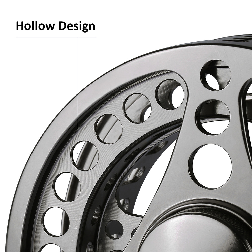 CNC-machined Large Arbor Fly Fishing Reel 3/4 5/6 7/8 9/10WT with Spare Spool