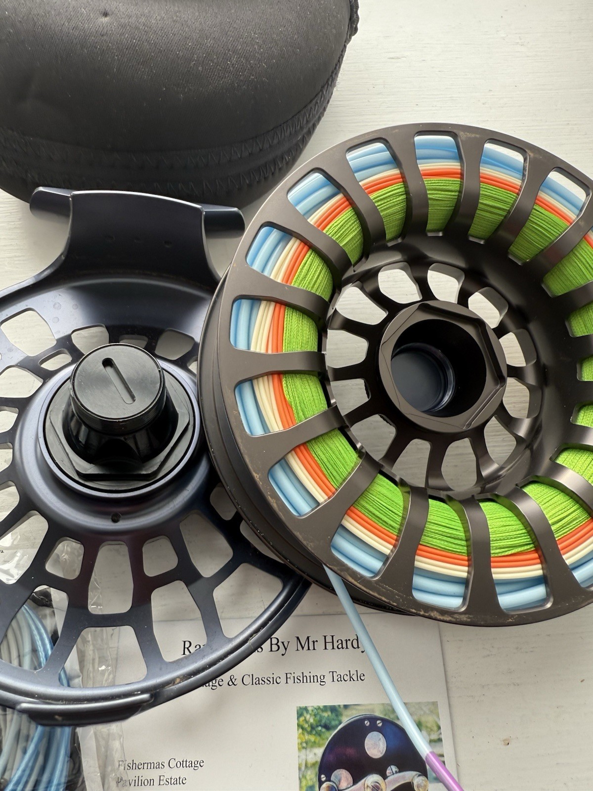 Sage Enforcer 11/12 Salmon & Saltwater Fly Reel with 2 4D Spey Lines & 3 Tips