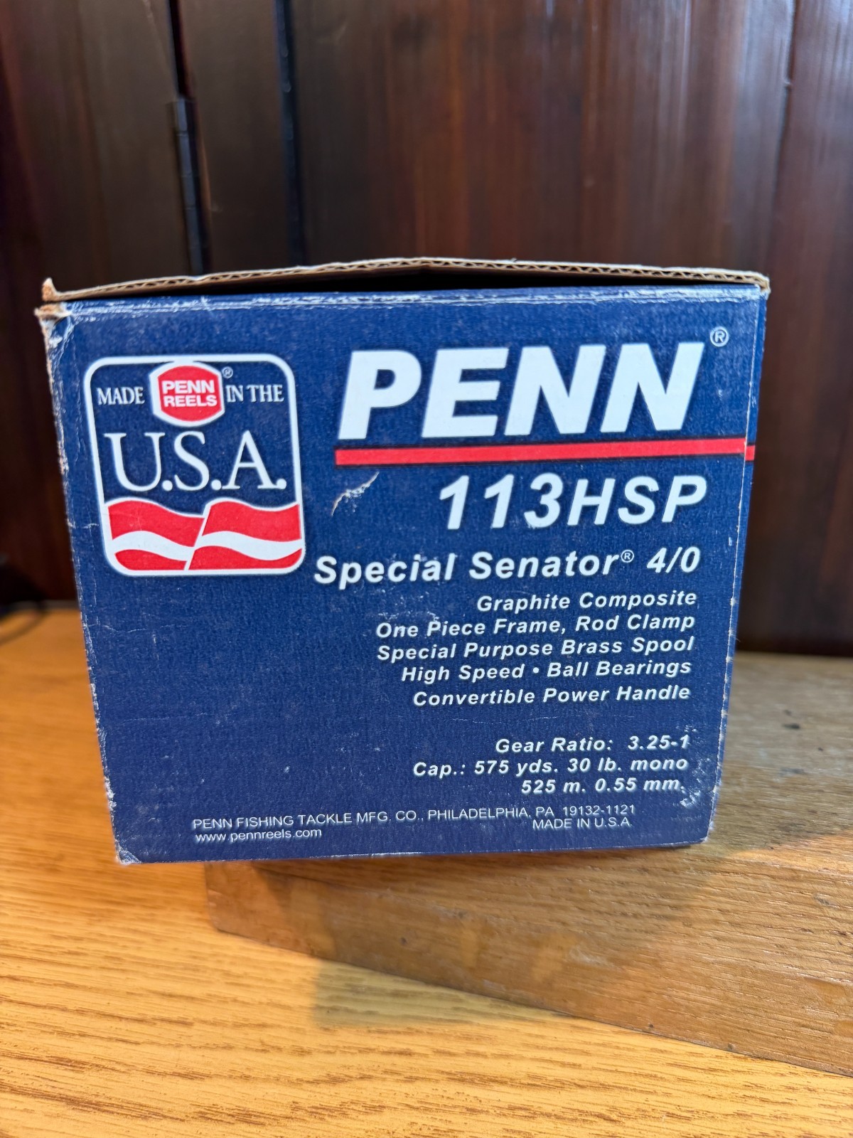 Vintage PENN Senator 113H 4/0 Special Saltwater Fishing Reel w/ Original Box