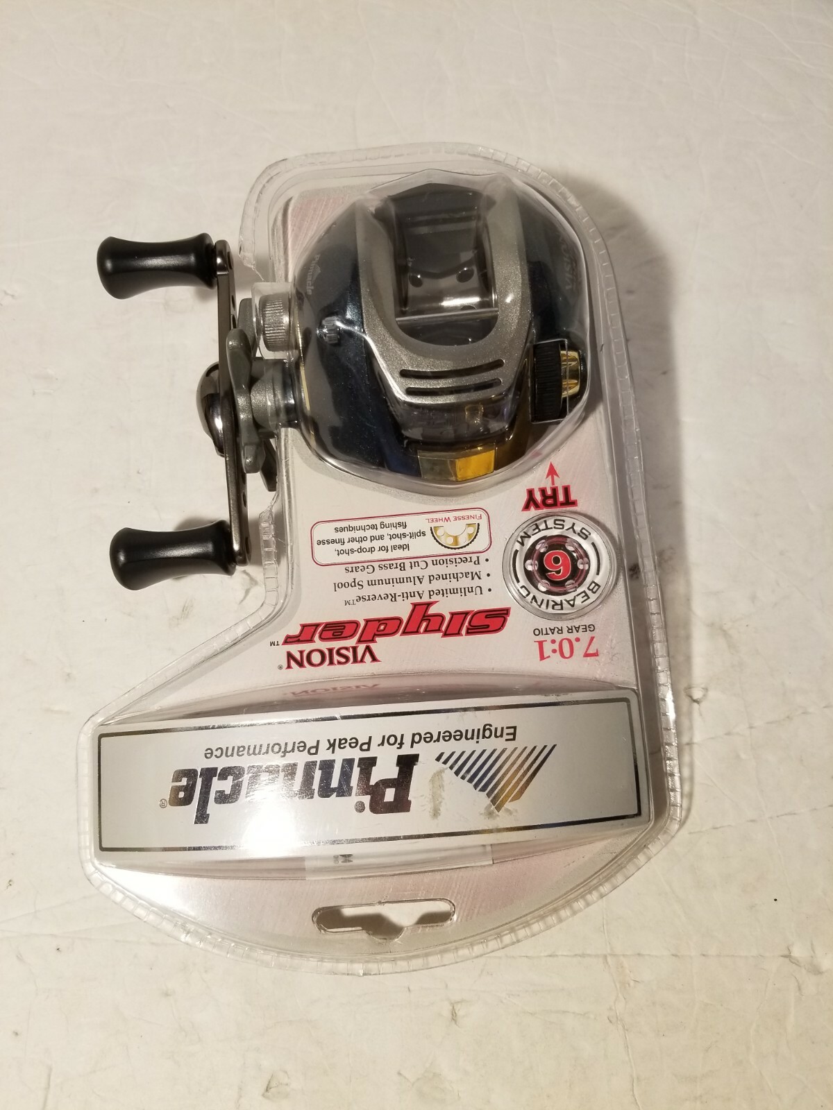 Pinnacle Vision Slyder Low Profile Baitcasting Reel 7:0:1 SYF10X Right Hand