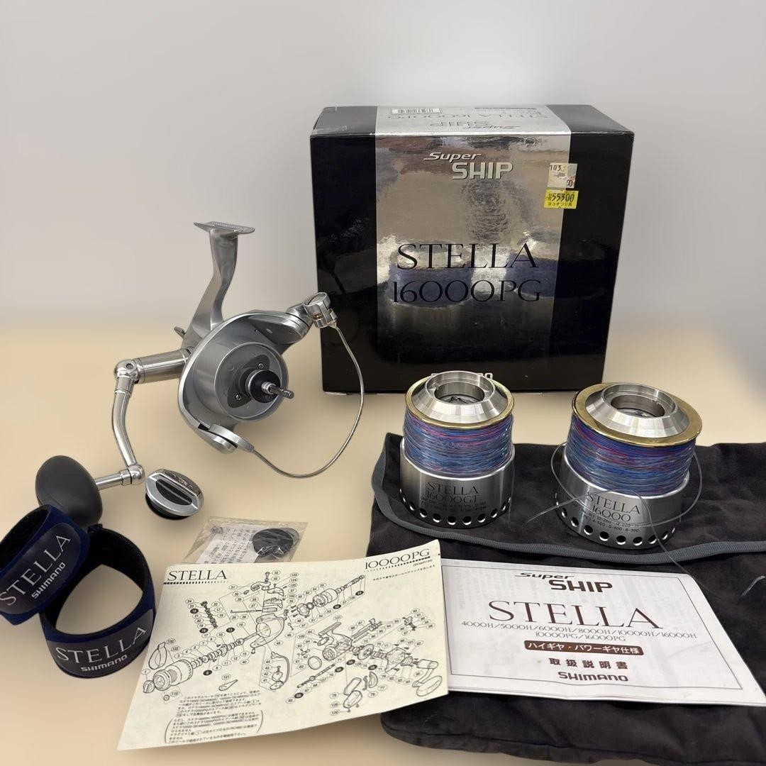 SHIMANO STELLA 16000PG spinning reel with spare spool