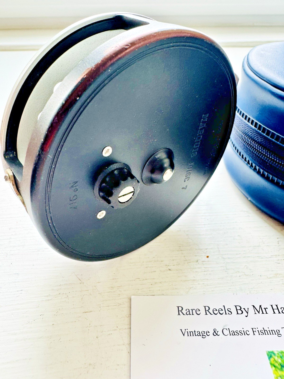 Rare Hardy Marquis Disc #7 Fly Reel with Case First Edition Numer 917