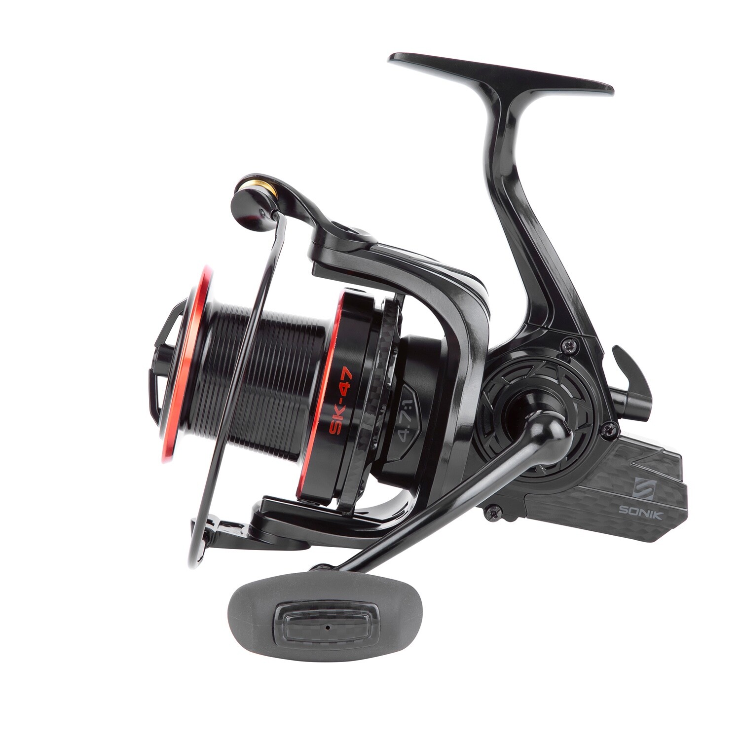 SONIK Big Pit Carp Fishing SK47 10000 Reel x2 Carbon Carp Long Aluminium Spool