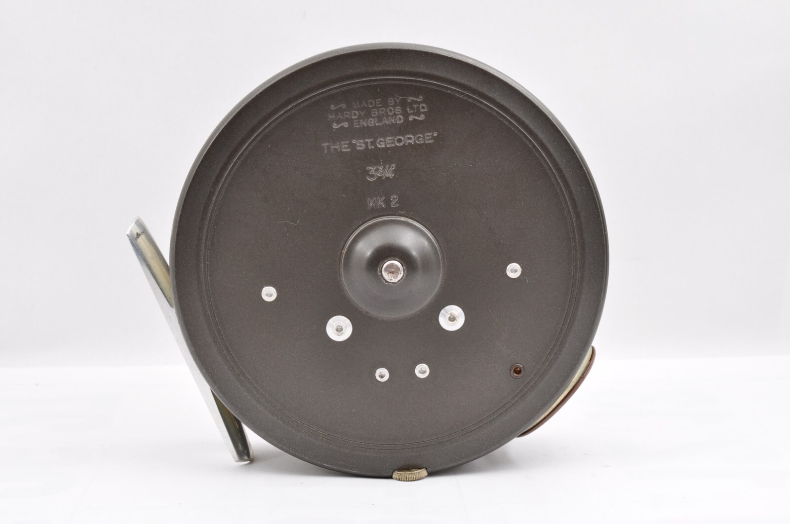 Hardy St. George 3-3/4 MK2 Gray No Bag Used Fly Reel Fishing From Japan
