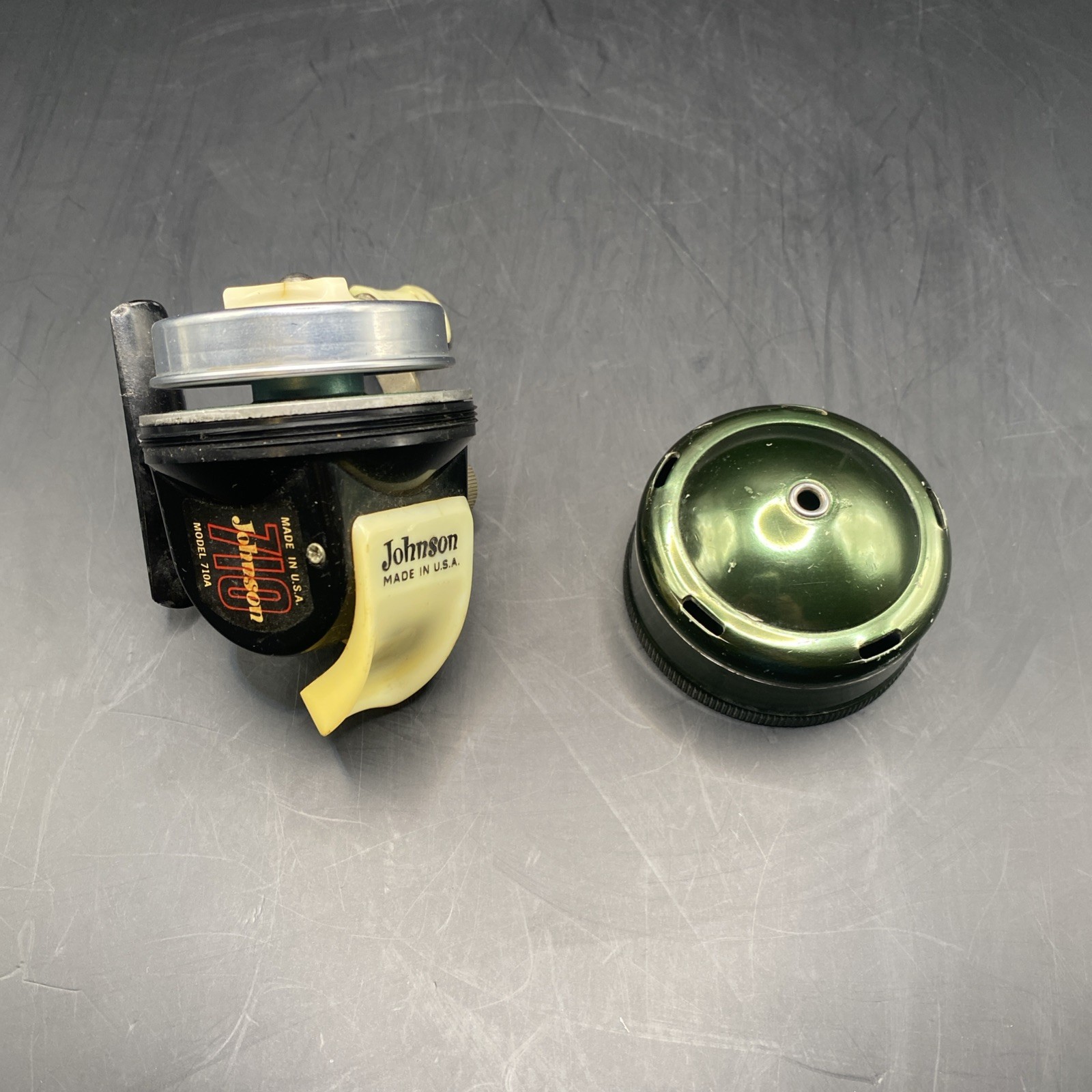 Vintage Johnson Closed Face Spin-Cast Reel w/Power-Play Action, Model 710A