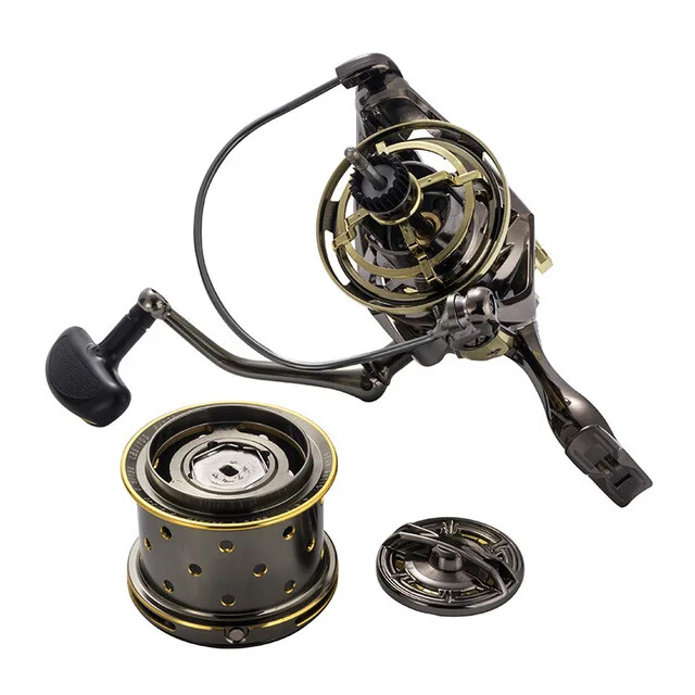 Full Metal Fishing Reel Spinning Reels Carp 16+1BB Max Drag 25kg Carretel Peche