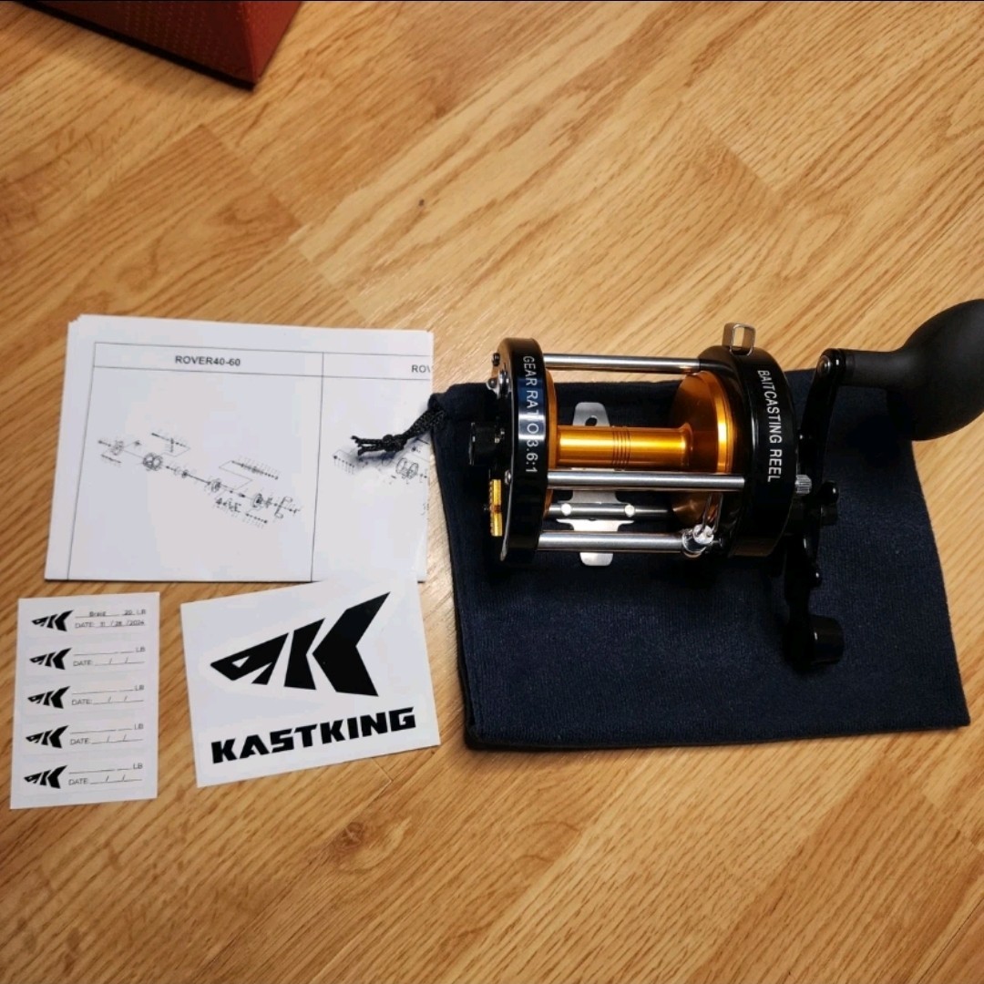New KastKing Rover Round Baitcasting Fishing Reel, Conventional Reel 90L