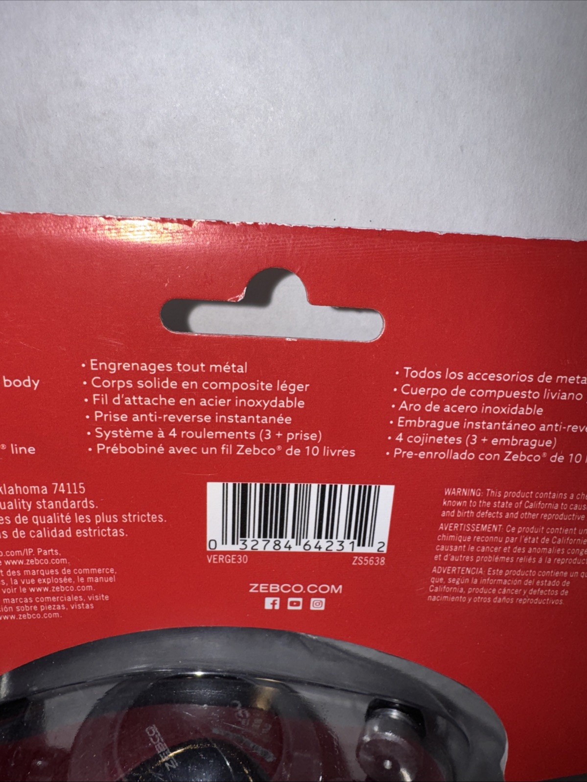 Zebco Verge Fishing Reel