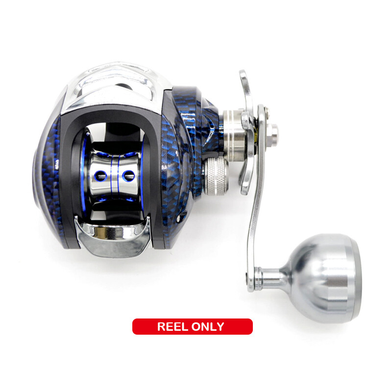 200 Size Baitcasting Fishing Reel 7.1:1 High Speed Graphite Frame Aluminum Spool