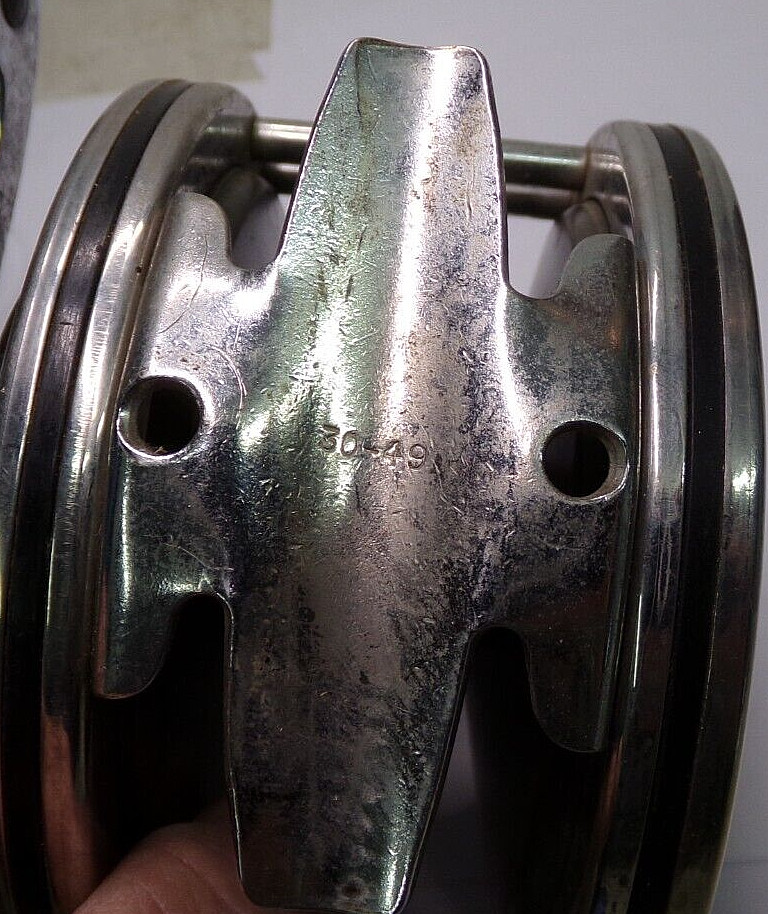 Vintage PENN DEEP SEA REEL No 49 orange torpedo Bakelite handle USA needs screw