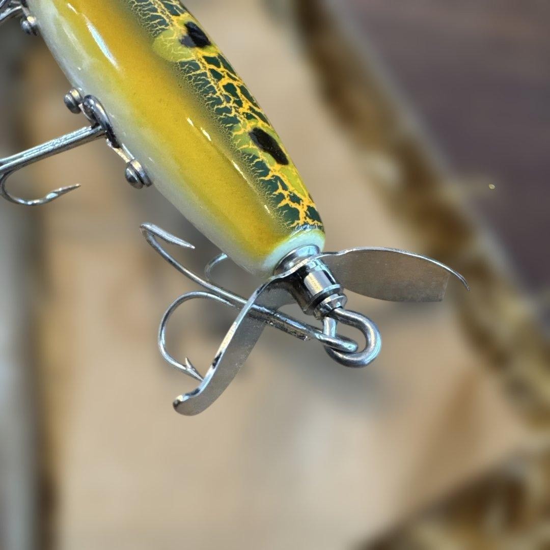 Balsa 50 W Prop Shiner Fishing Lure Topwater Hard Bait Tackle Japan