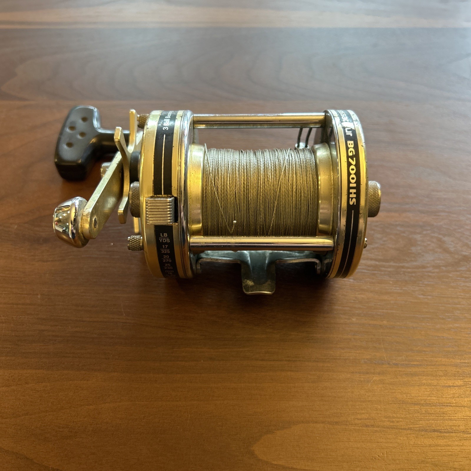 Abu Garcia Ambassadeur BG 7001 HS Big Game Fishing Reel Gold Left Handed
